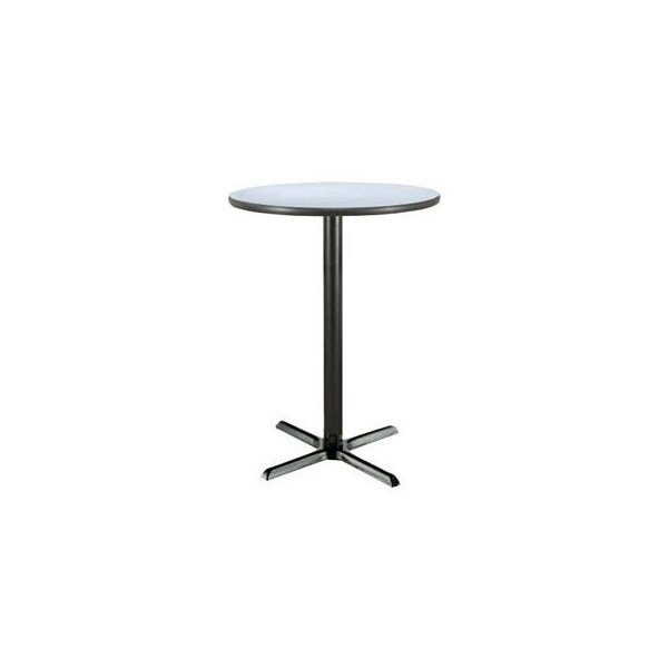 KFI 30" Round Bar Height Restaurant Table, Gray